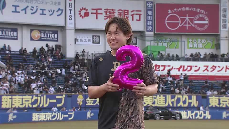 バファローズ・宮城大弥投手ヒーローインタビュー 4月16日 千葉ロッテマリーンズ 対 オリックス・バファローズ