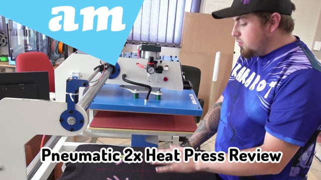 Pneumatic Dual Head Heat Press Review, Pressure & Temperature Adjustment and Operation Guide