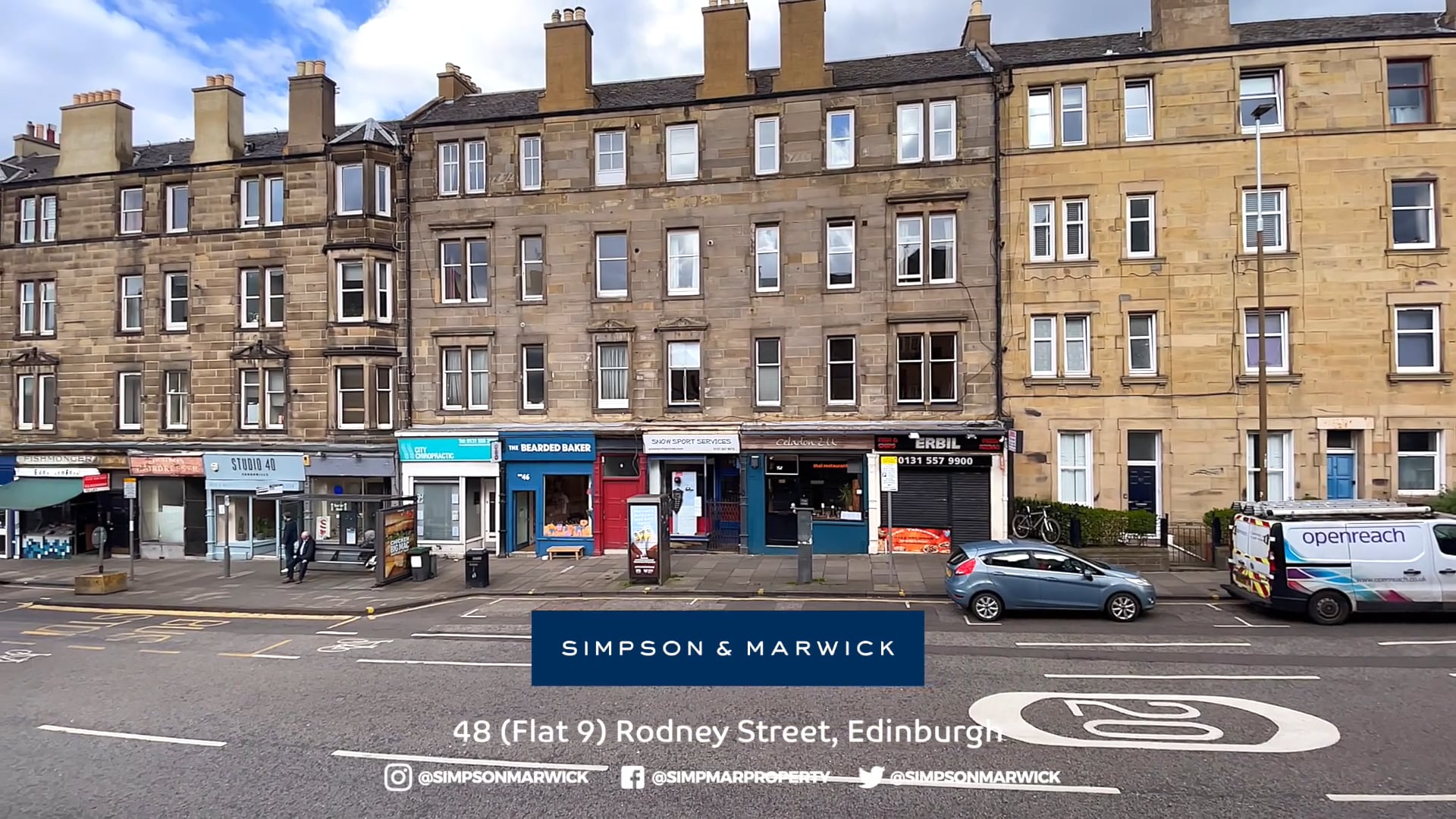 SCENEINVIDEO 48 (Flat 9) Rodney Street, Edinburgh, Midlothian, EH7