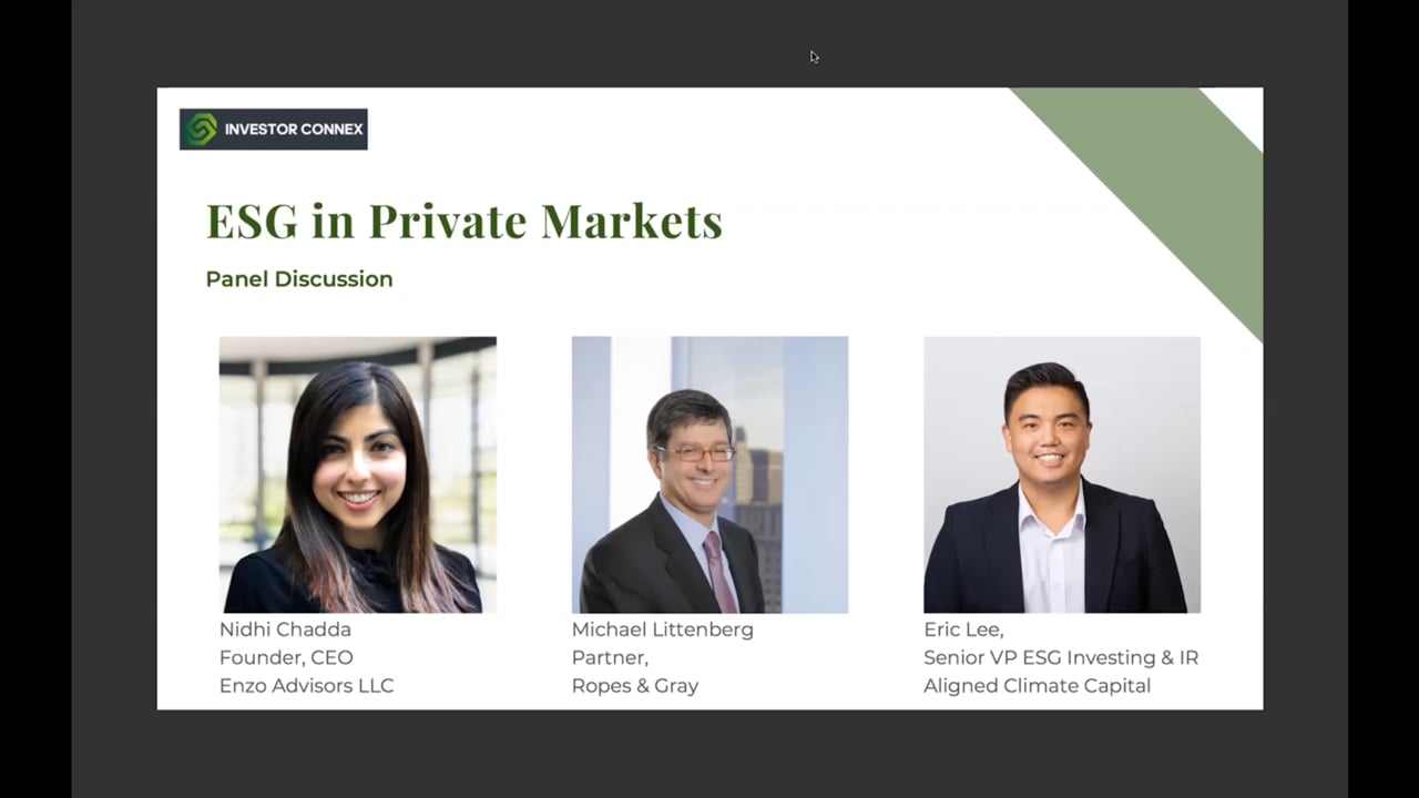 PM ESG in Private Markets