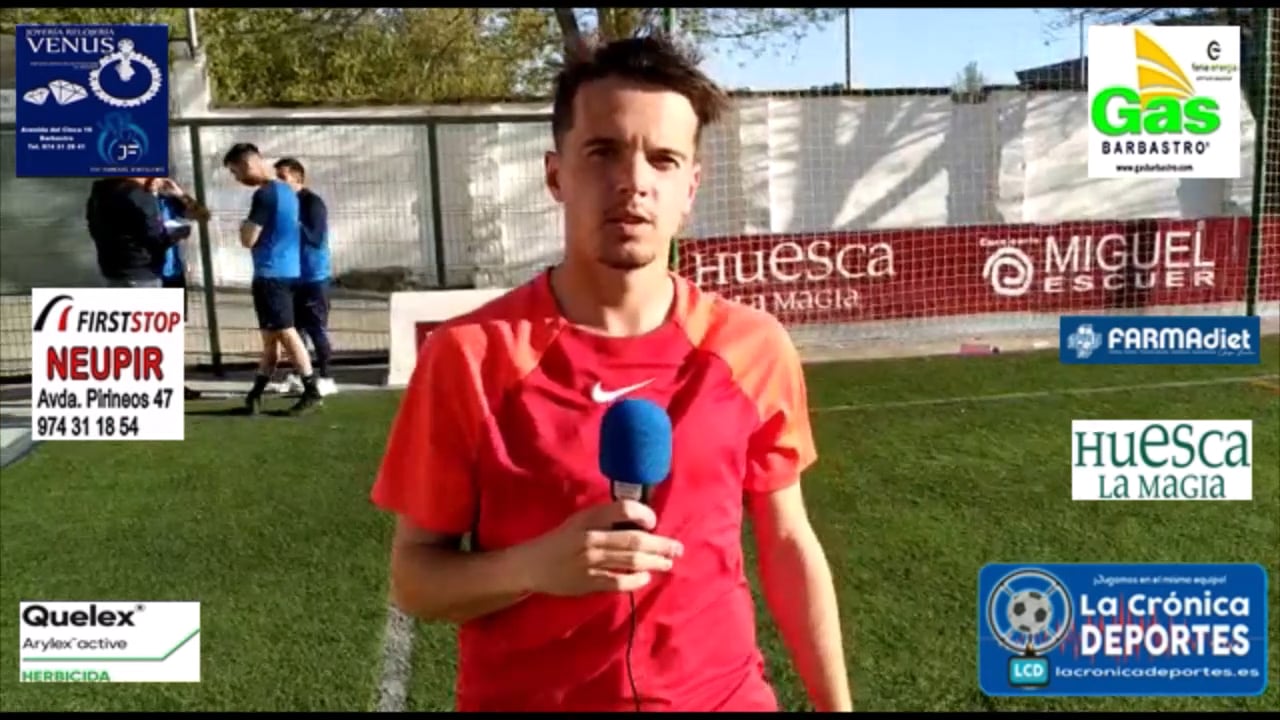 GUSTAVO ABIZANDA (Jugador Huesca B) SD Huesca B 2-1 CD Binéfar / Jornada 29 / 3ª División