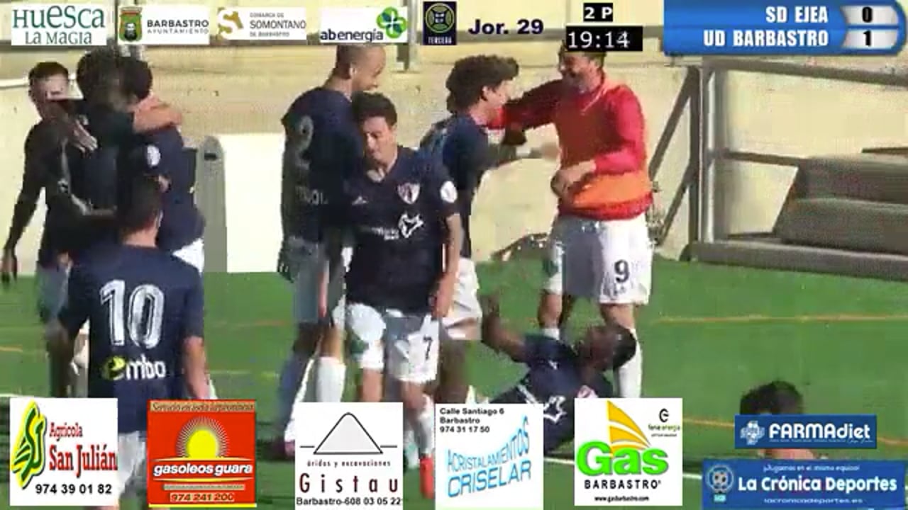 LA UD BARBASTRO A UN PASO DE LA GLORIA, A UN PARTIDO DEL ASCENSO A SEGUNDA RFEF (Este Domingo Día 23, desde las 17 h. Lo Verás en www.lacronicadeportes.es)