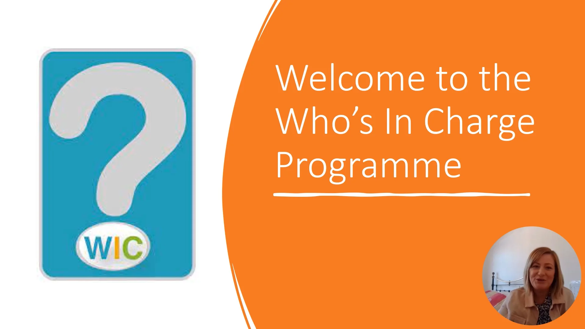 Who's In Charge welcome video on Vimeo
