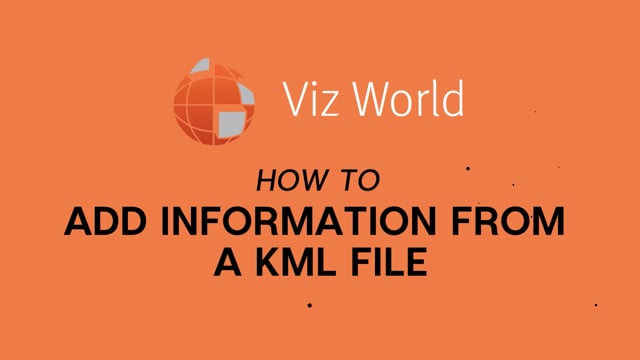 Viz World - How to add data from a KML file