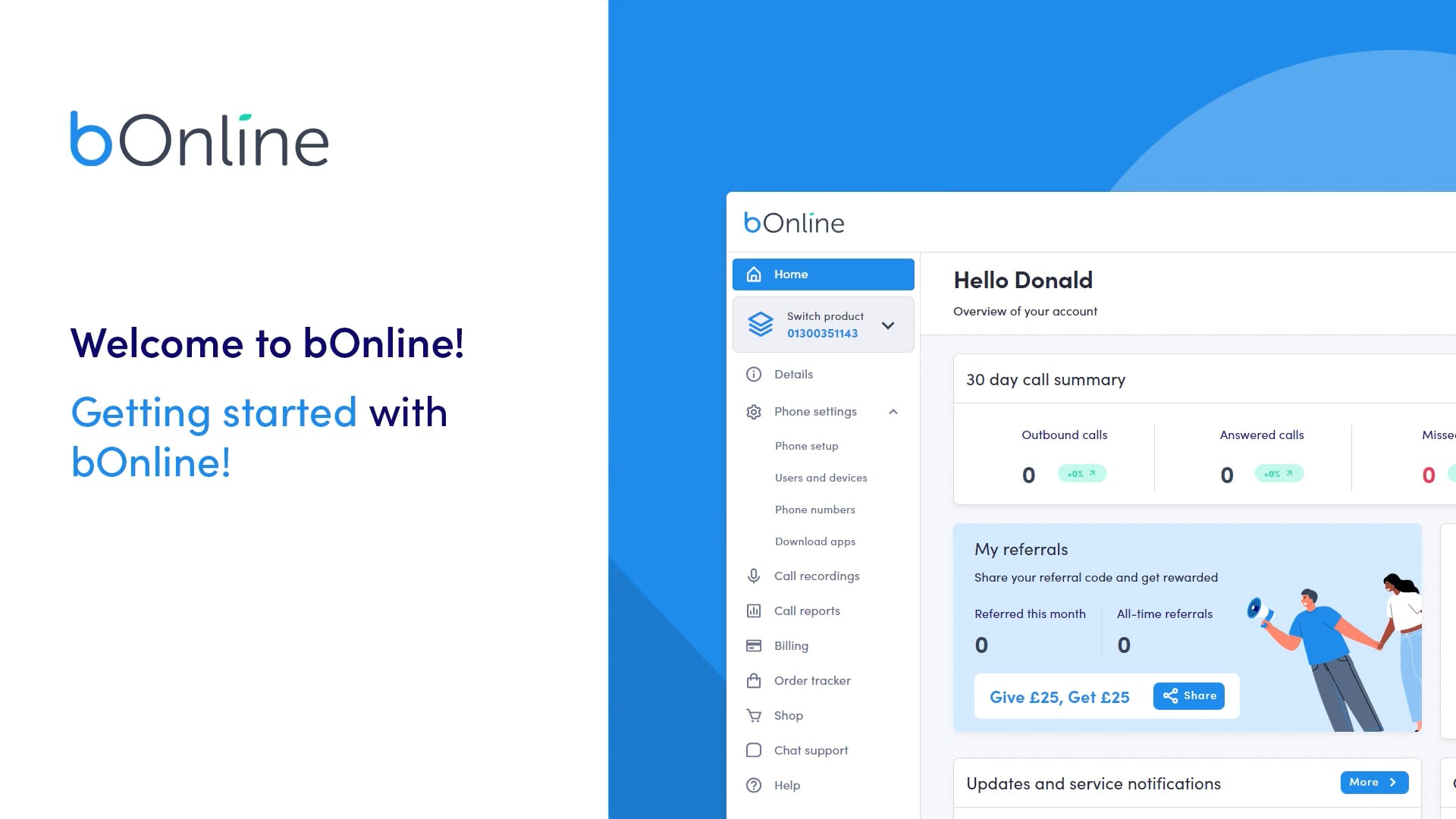 Getting started bOnline phone on Vimeo