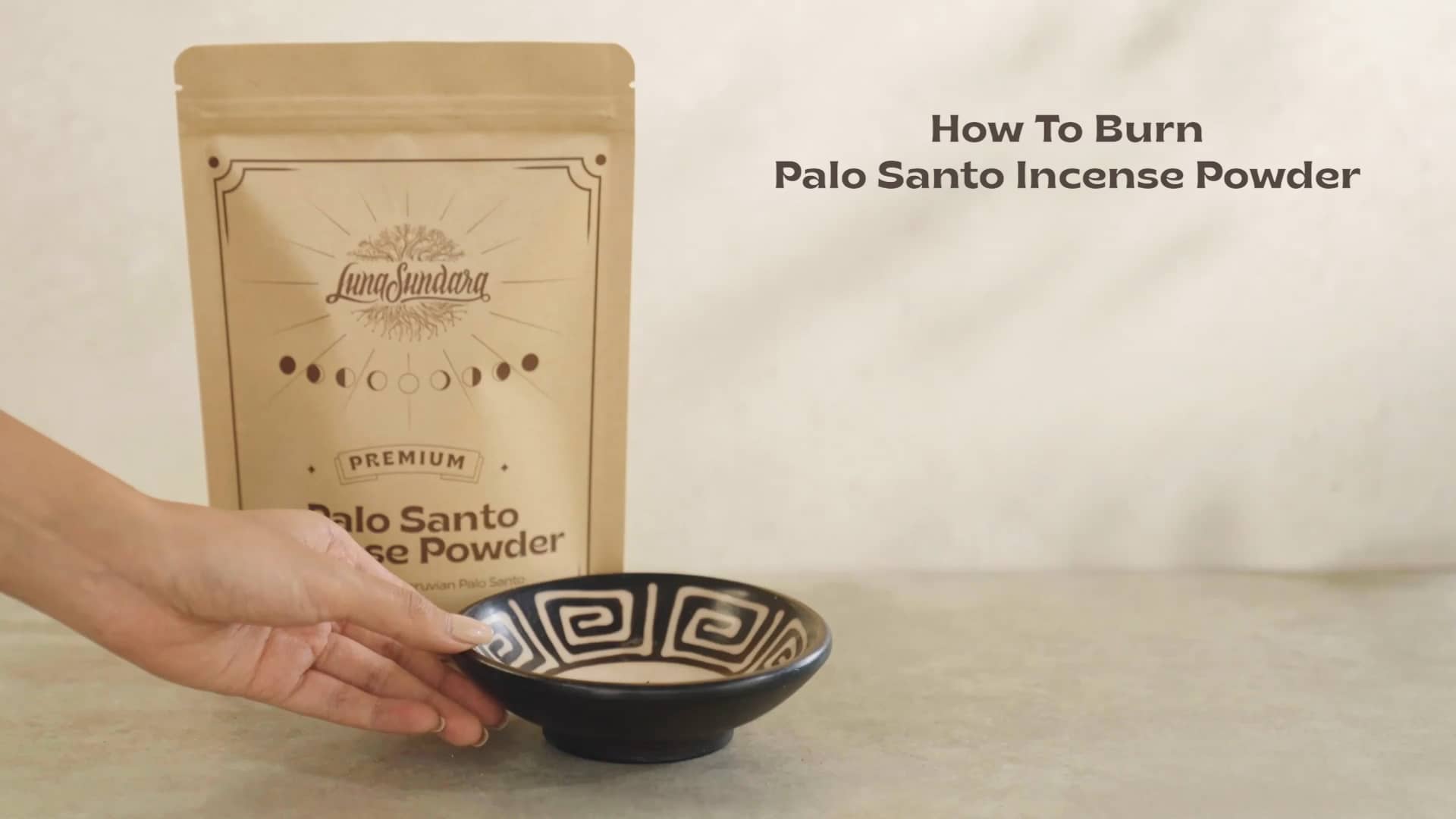 How To Burn Palo Santo Powder on Vimeo