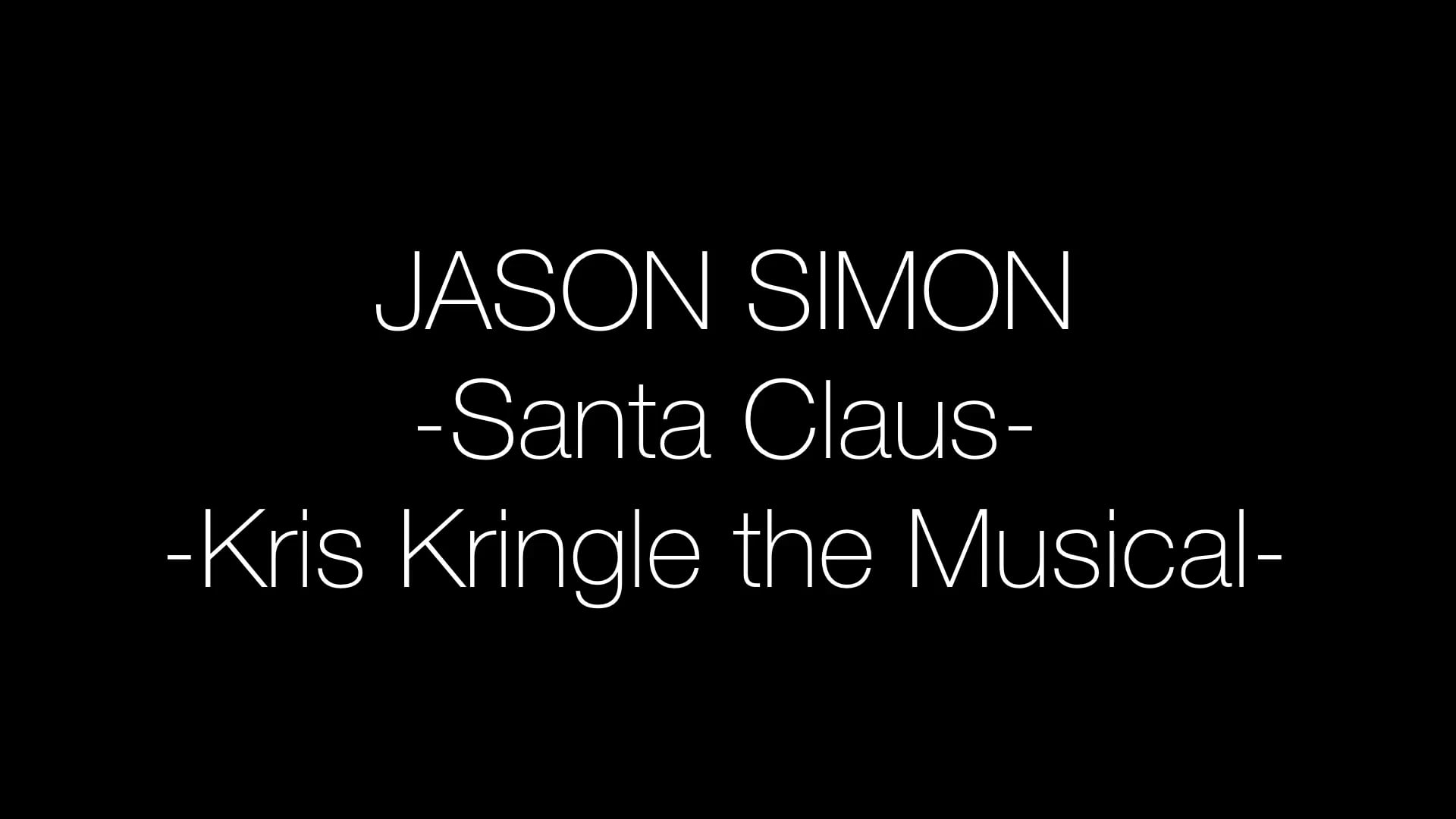 Jason Simon-Santa-Kris Kringle the Musical