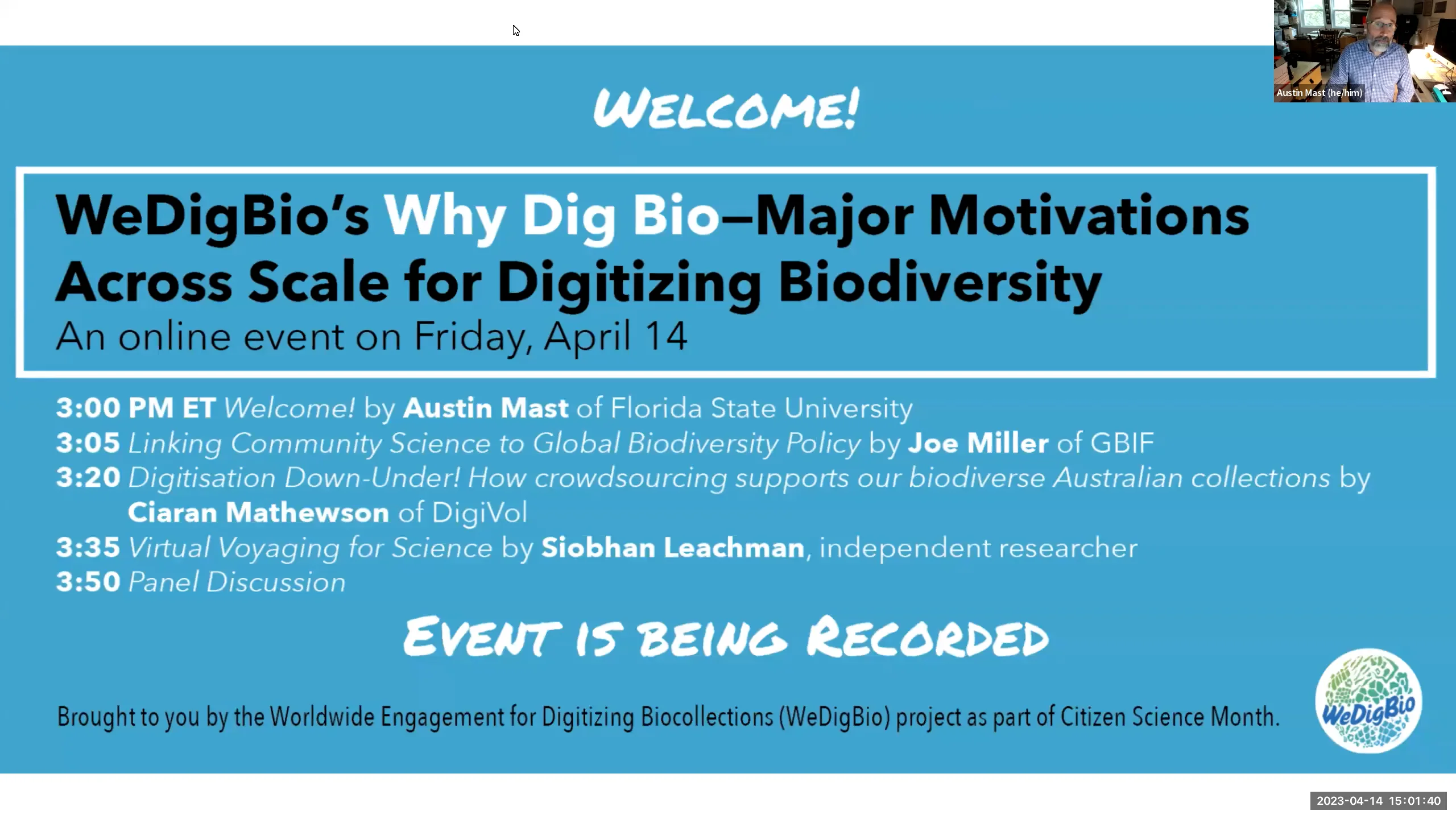 2023 WeDigBio's Why Dig Bio–Major Motivations Across Scale for Digitizing  Biodiversity on Vimeo