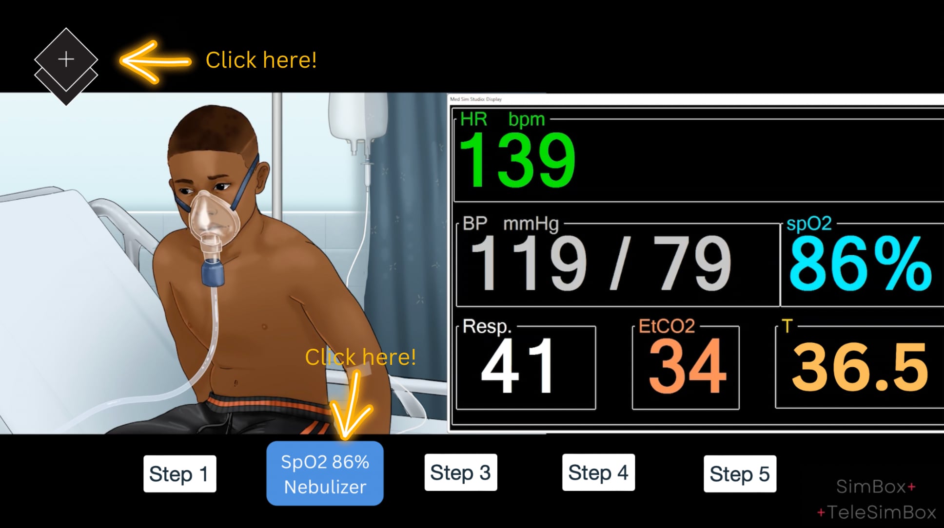 SimBox: A Child with Wheeze Interactive Video Simulation