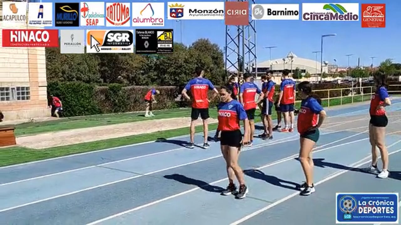 CONCENTRACIÓN DE ATLETAS DEL CA HINACO MONZÓN Y CLUBS FILIALES