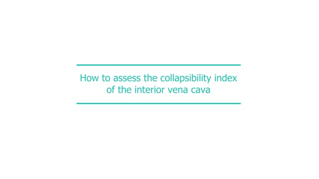 How to assess the collapsibility index of the interior vena cava