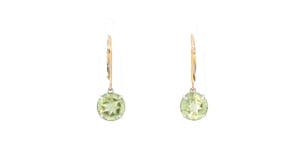 3.70 ct. t.w. Prasiolite Drop Earrings in 14kt Yellow Gold