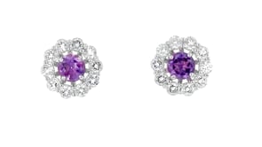 8.70 ct. t.w. Multi-Gemstone Jewelry Set Five Pairs of Stud Earrings with Earring Jackets in Sterling Silver