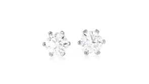 2.00 ct. t.w. Moissanite Stud Earrings in Sterling Silver