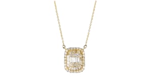 30 ct. t.w. Diamond Cluster Necklace in 14kt Yellow Gold