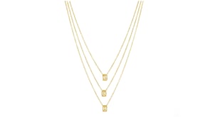 50 ct. t.w. Diamond Three-Strand Necklace in 18kt Yellow Gold