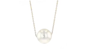 11-11.5mm Cultured South Sea Pearl Necklace in 14kt Yellow Gold