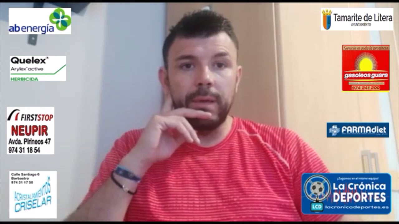 DAVID BERNAL (Entrenador Cariñena) CD Cariñena 1-1 CD Utrillas / Jornada 29 / 3ª División