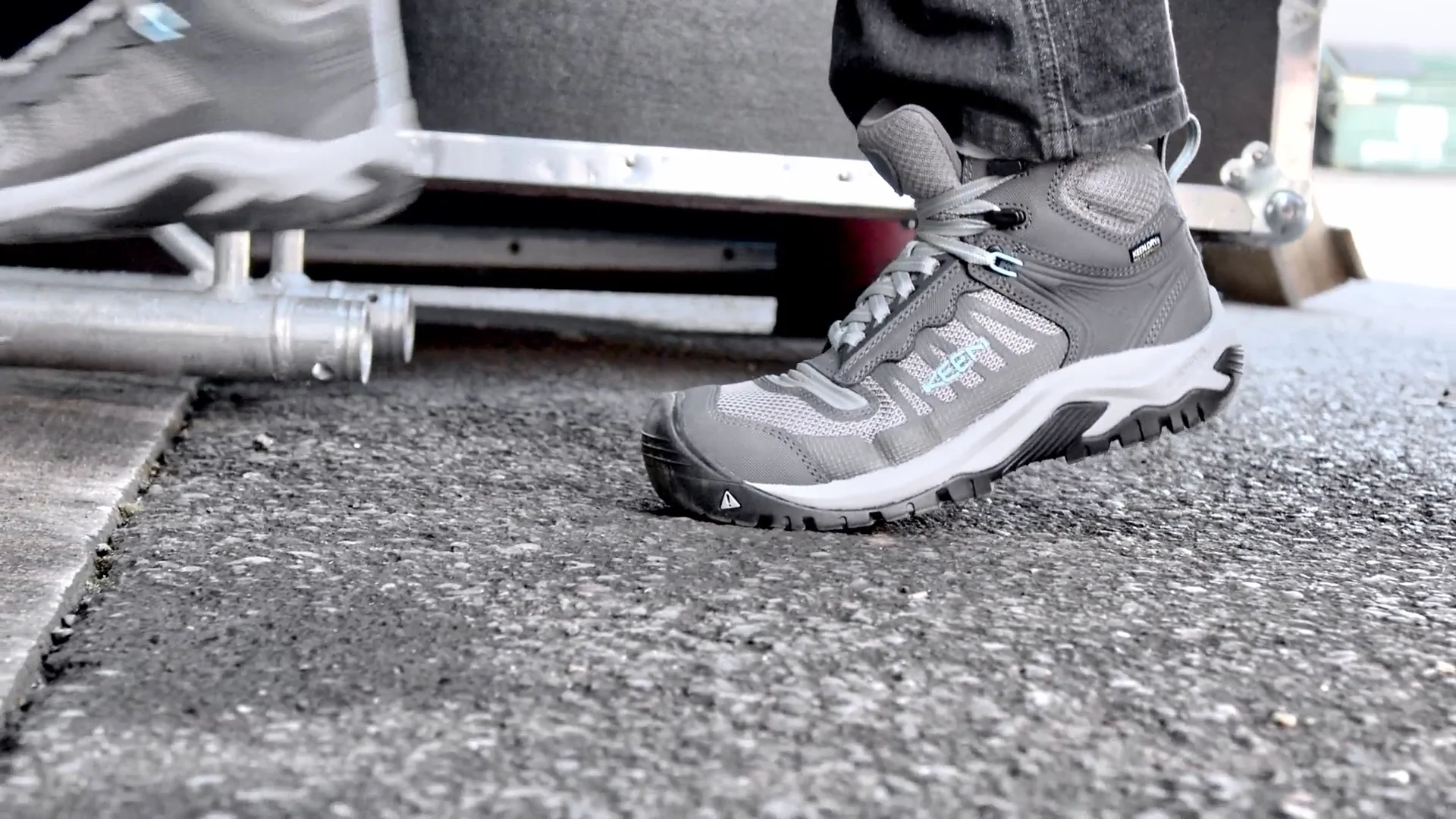 Keen reGEN Gray utility Boots with Lace-Up Closure 15 D KEEN Utility comfortable work boots main image 2
