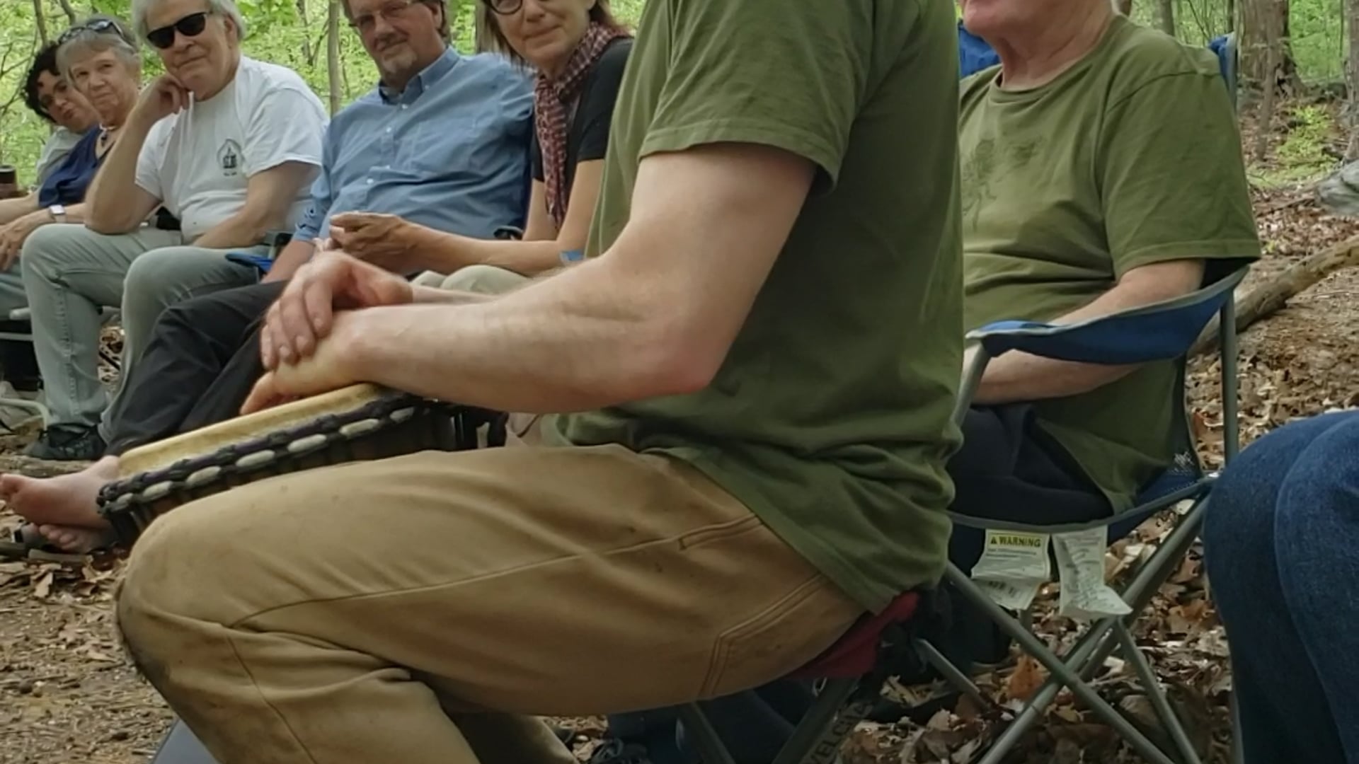 Neil and Cornelius on whistle and drum