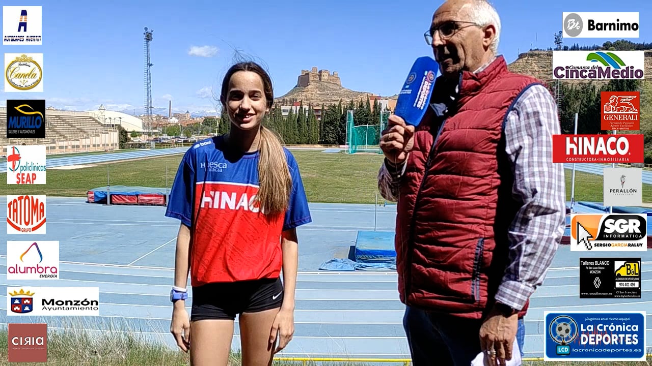 NATALIA BENITO ( ATLETISMO UTEBO ) FILIAL DEL CA HINACO MONZÓN (CONCENTRACIÓN DE ATLETAS)