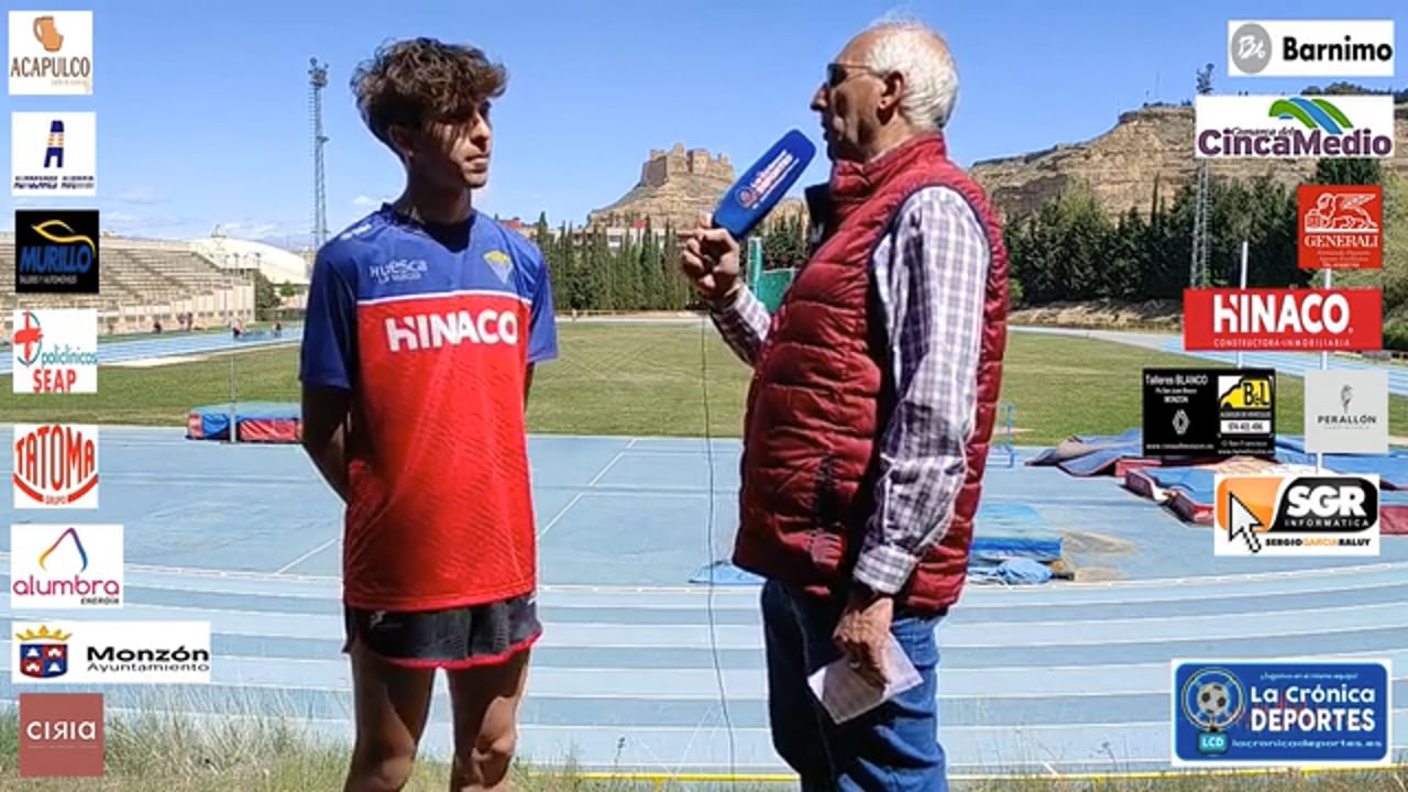 HUGO VARGAS (ZENIT ATLETISMO) FILIAL DEL CA HINACO MONZÓN (CONCENTRACIÓN DE ATLETAS)