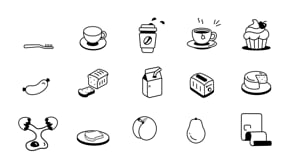 Good Morning and Breakfast Icons, an Icon by Vectors Market (Thumbnail 2 of 7)