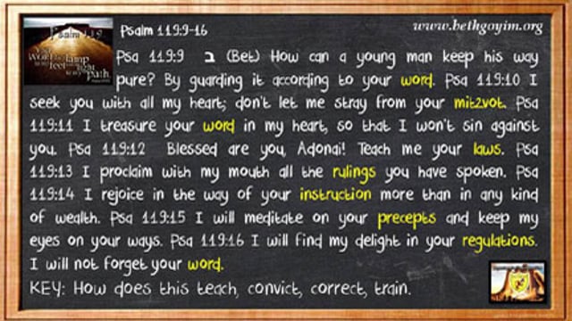 BGMCTV CITY GATE MESSIANIC BIBLE STUDY PSALM 119 PART011