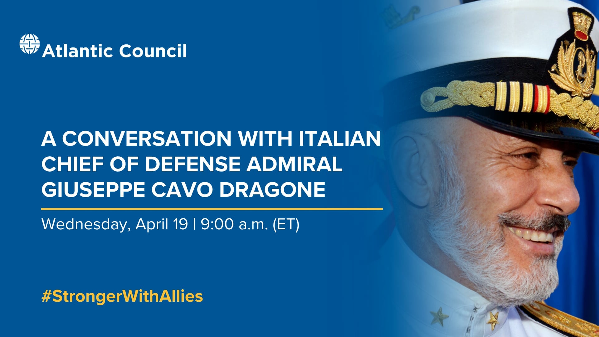 Italian Chief of Defense Admiral Giuseppe Cavo Dragone on Vimeo