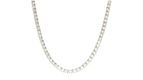2.00 ct. t.w. Diamond Tennis Paper Clip Link Necklace in 18kt Gold Over Sterling