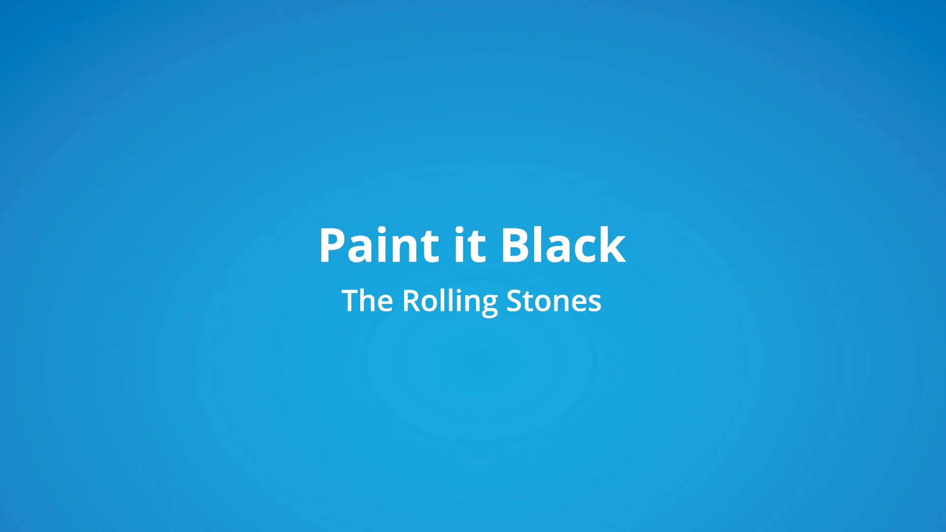 The Rolling Stones Paint it Black on Vimeo