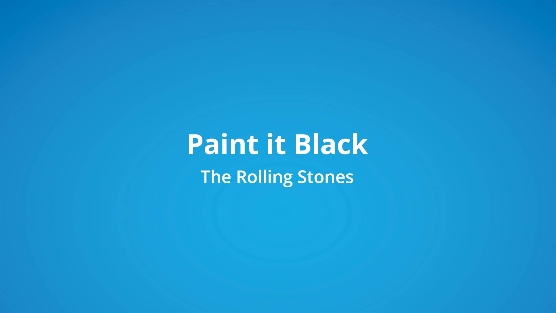 The Rolling Stones Paint it Black on Vimeo