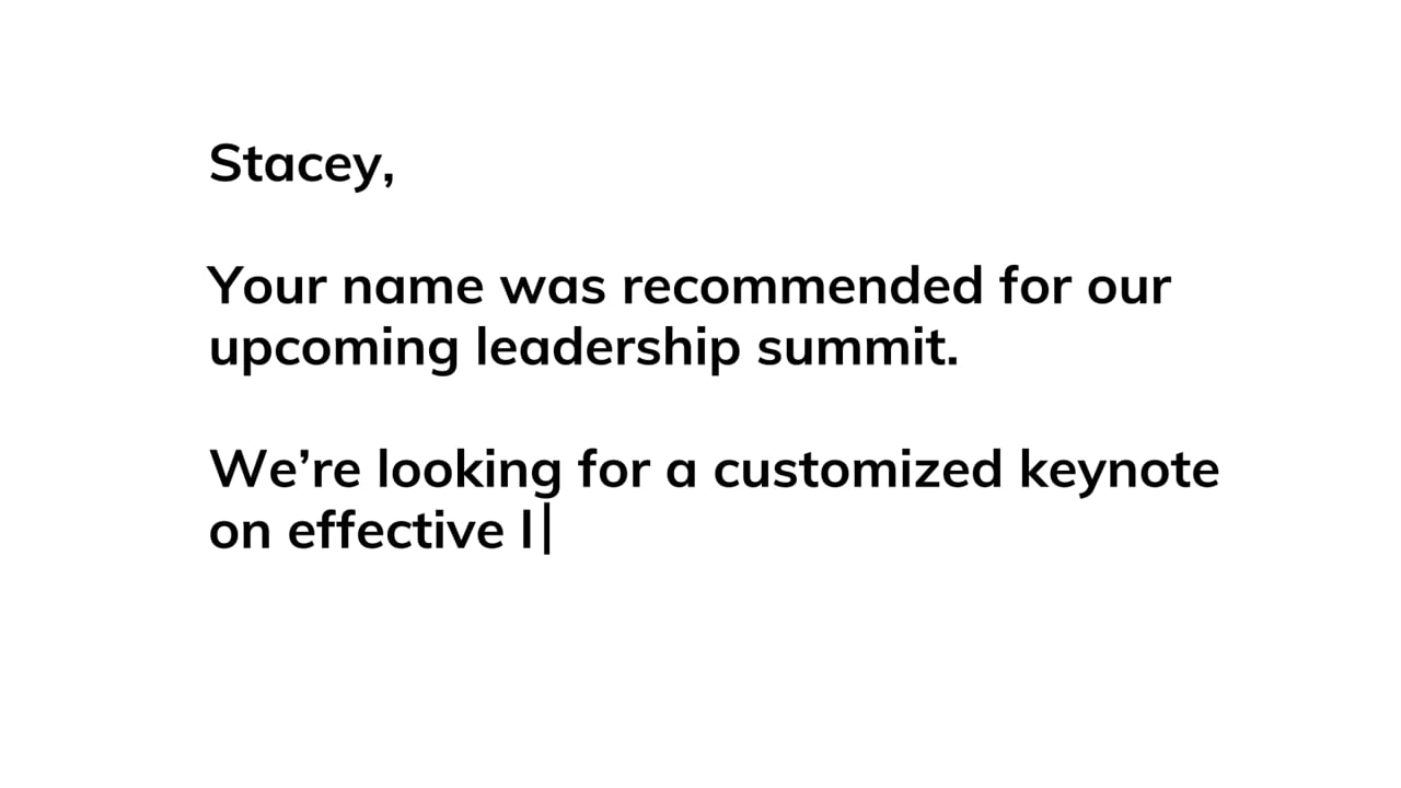 Stacey Hanke Speaker Demo Reel 2023