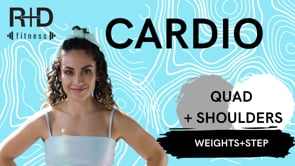 Quad and Shoulder Cardio (weights+step) 41923