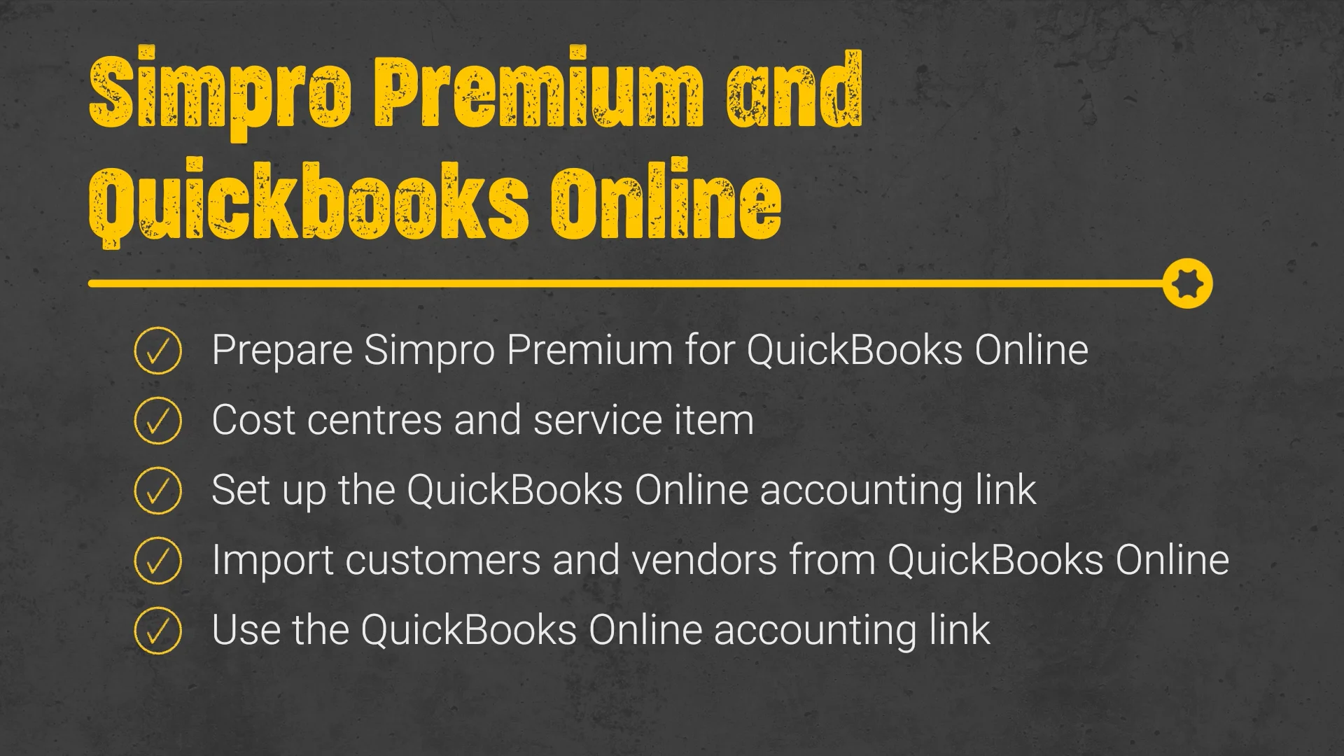 Simpro and QuickBooks Online