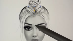 Procreate bun hairstyle brushes, a Brush Add-On by sundrameda (Thumbnail 5 of 5)