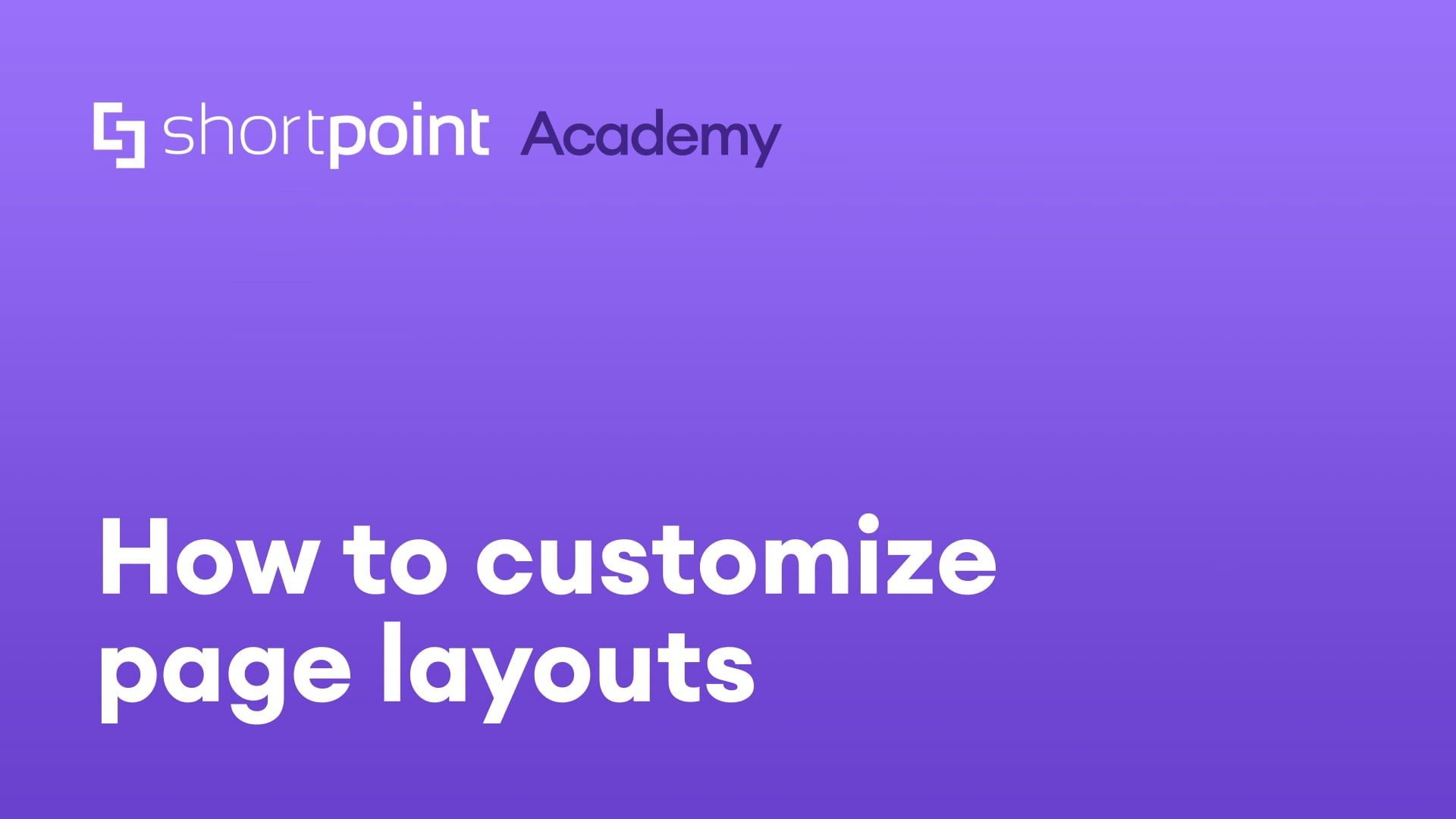 Customize page layouts thumbnail