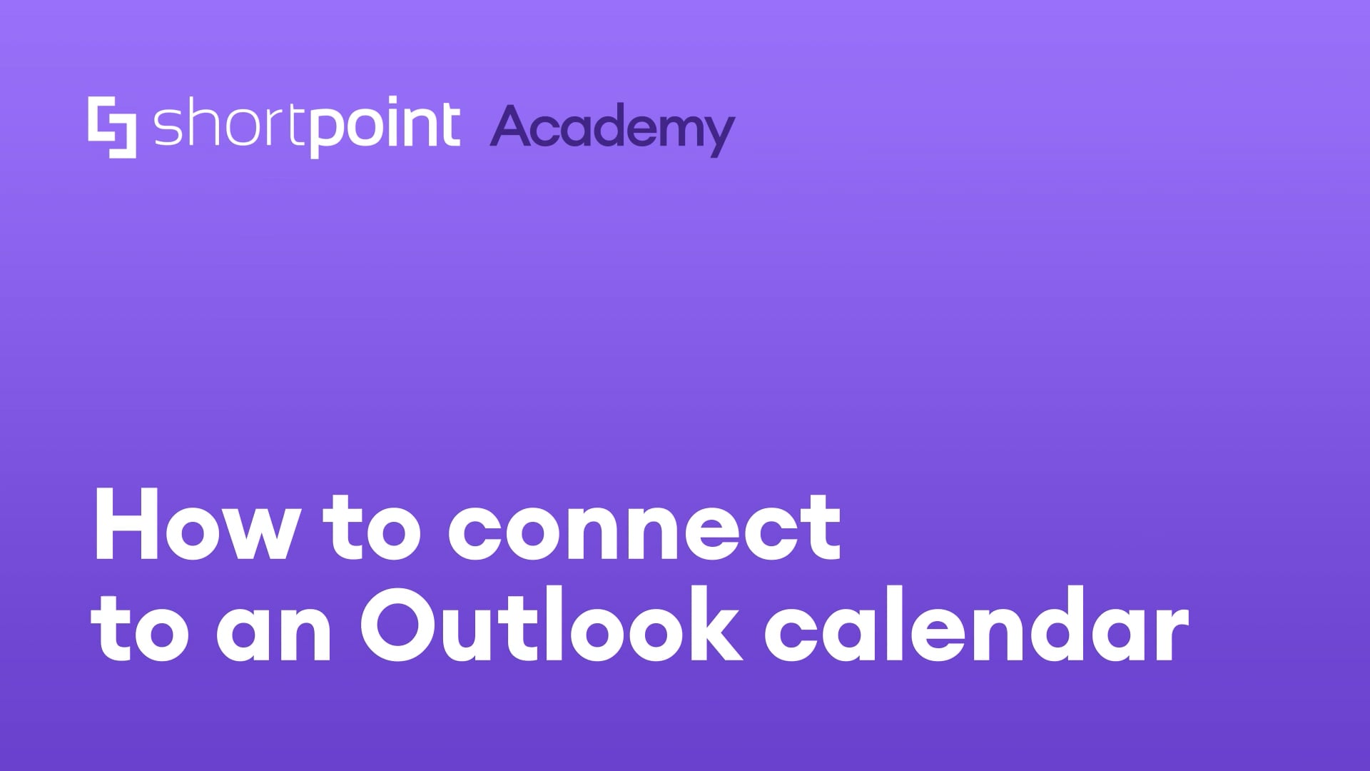 Connect to an Outlook calendar thumbnail
