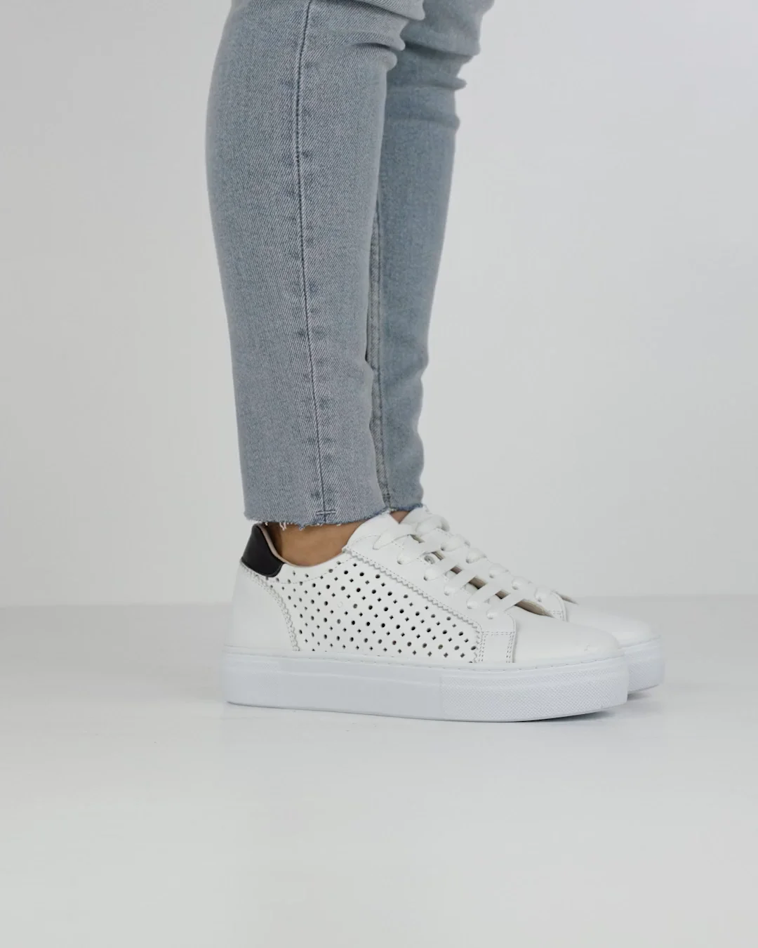 Sneakers woman white leather | Barca Stores