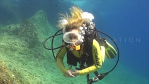 0494_female diver vintage mask