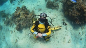 0524_scuba diver blowing air bubble rings