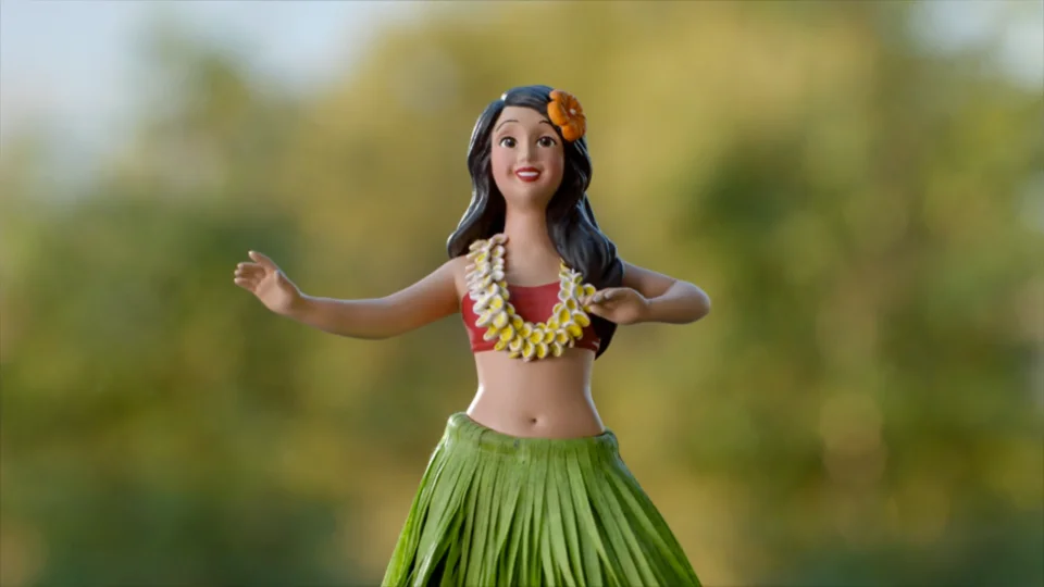 hula girl dashboard