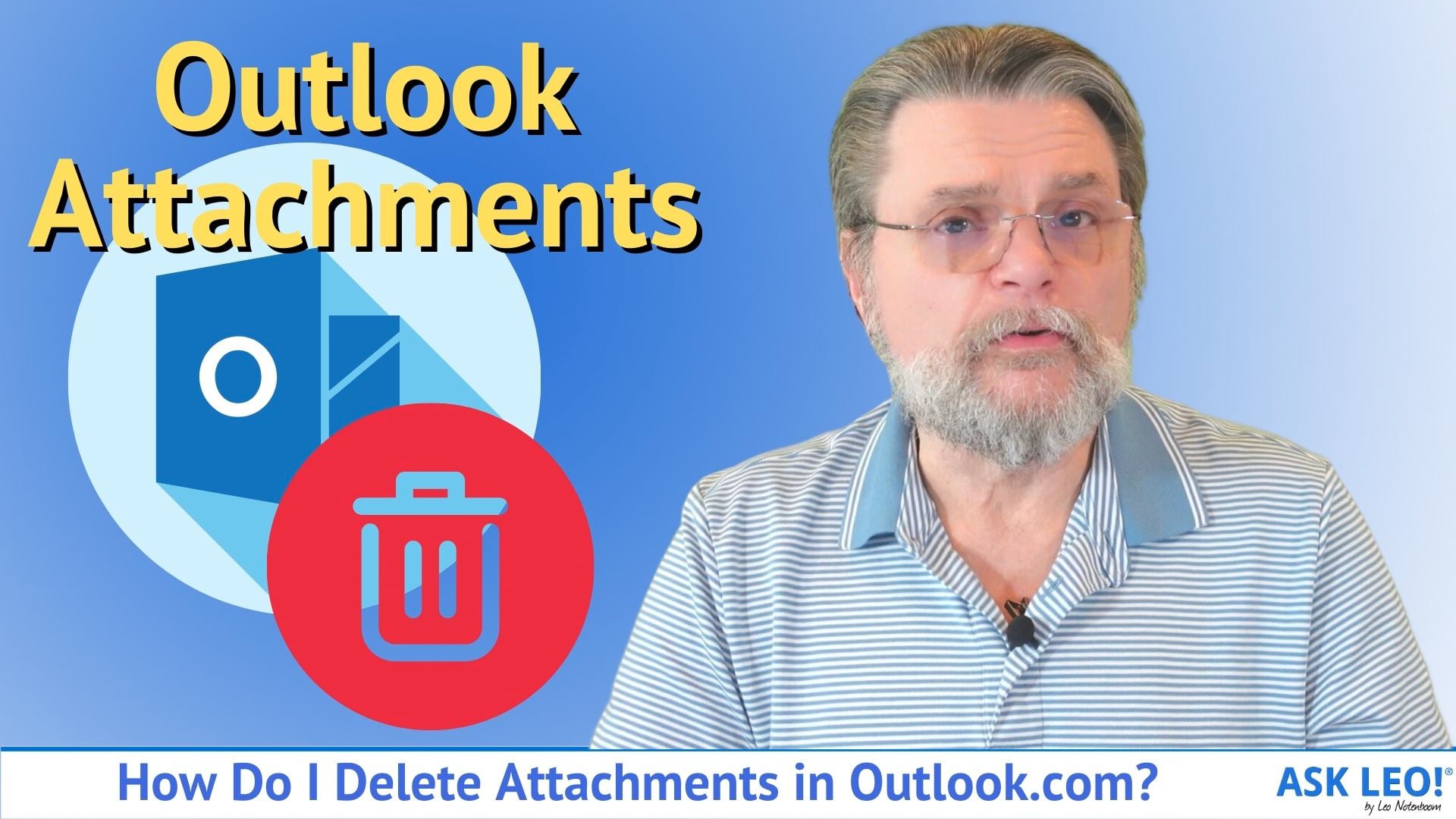 How do i delete attachments in outlook on vimeo