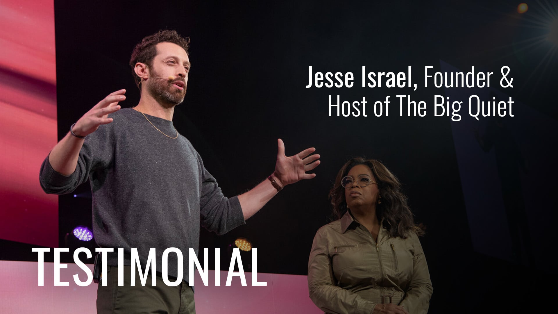 JR Testimonial // Jesse Israel, Founder of The Big Quiet