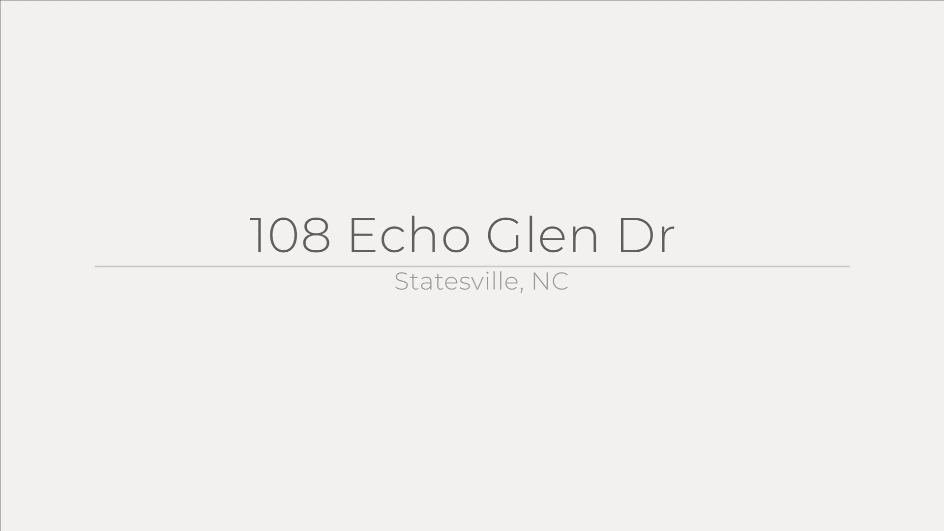 108 Echo Glen Dr, Statesville, NC on Vimeo