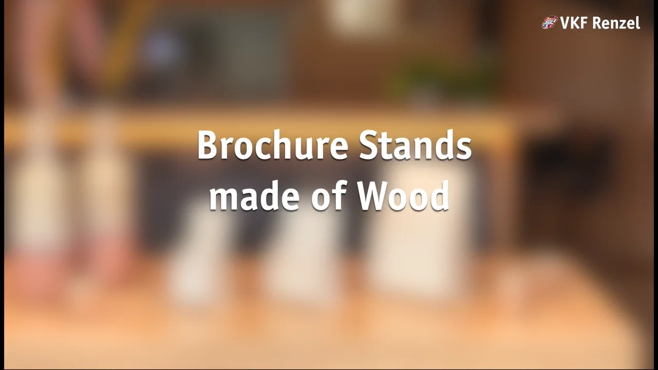 Wooden Brochure Holder, Available in Three Sizes
