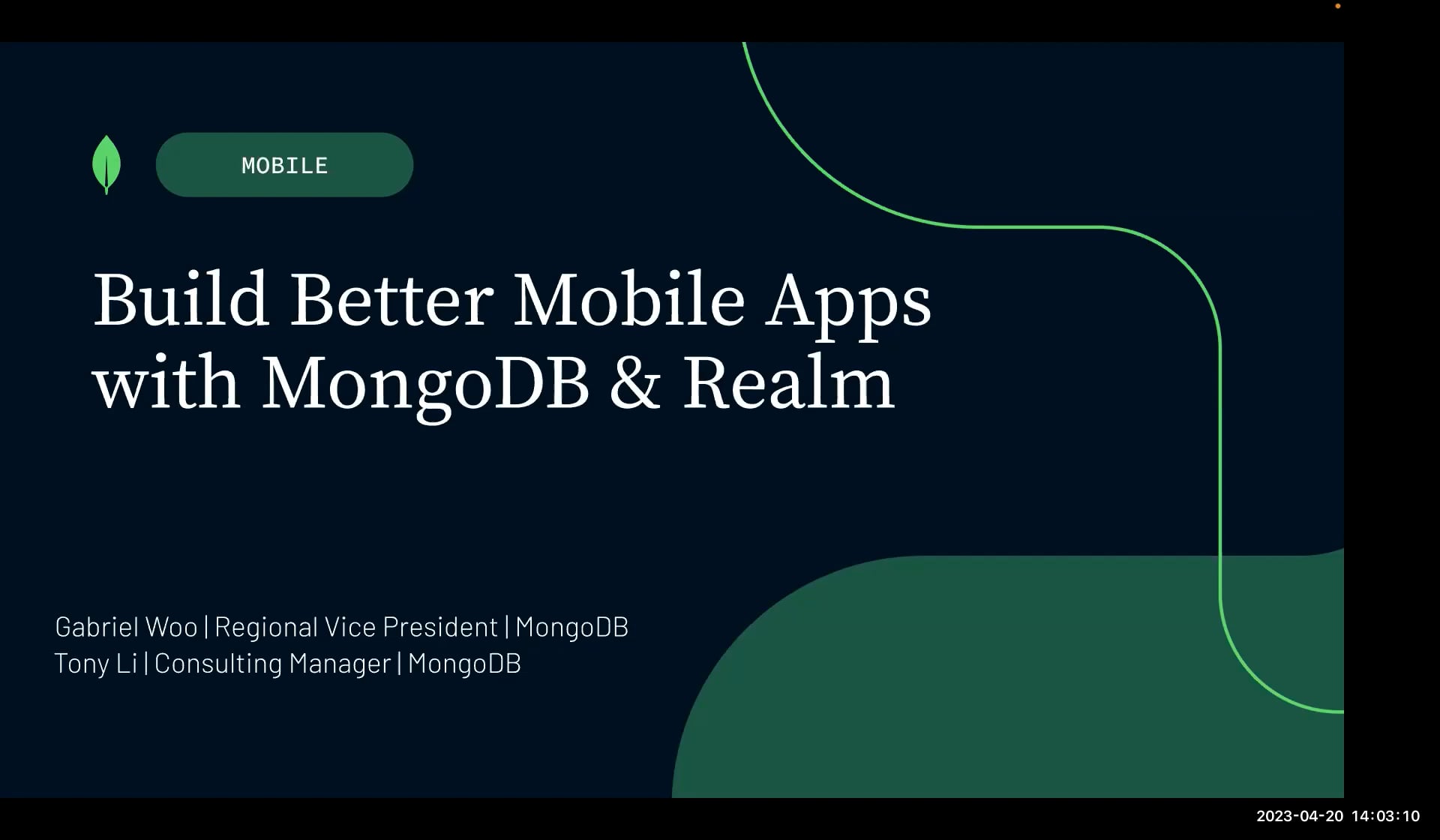 Build Better Mobile Apps With MongoDB &Realm Webinar Hong Kong On Vimeo