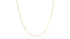 1mm 14kt Yellow Gold Box-Chain Necklace