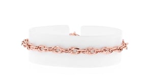 14kt Rose Gold Double-Oval Link Bracelet