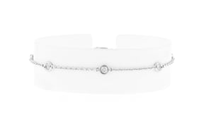 50 ct. t.w. Diamond Station Bracelet in Sterling Silver